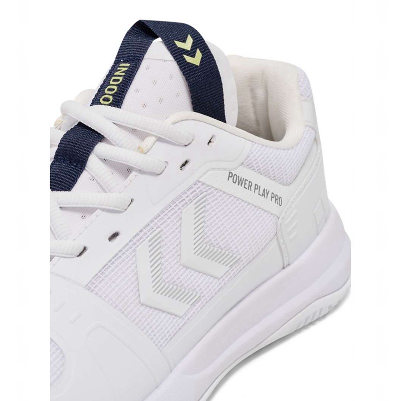 Hummel Power Play Pro Hallenschuhe Herren Weiß | 003482-529