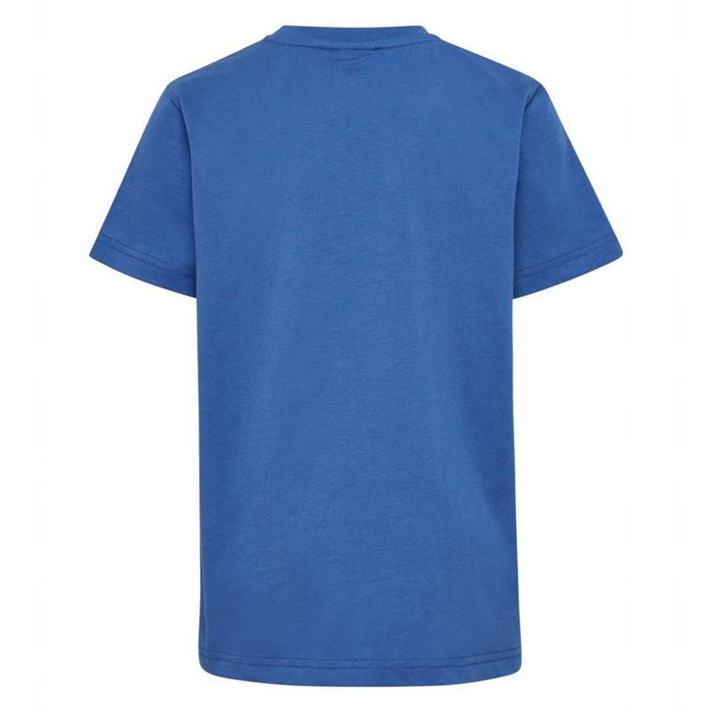 Hummel Print S/S T-shirts Kinder Blau | 634794-197