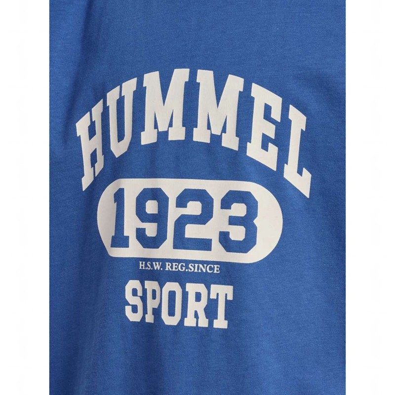 Hummel Print S/S T-shirts Kinder Blau | 634794-197