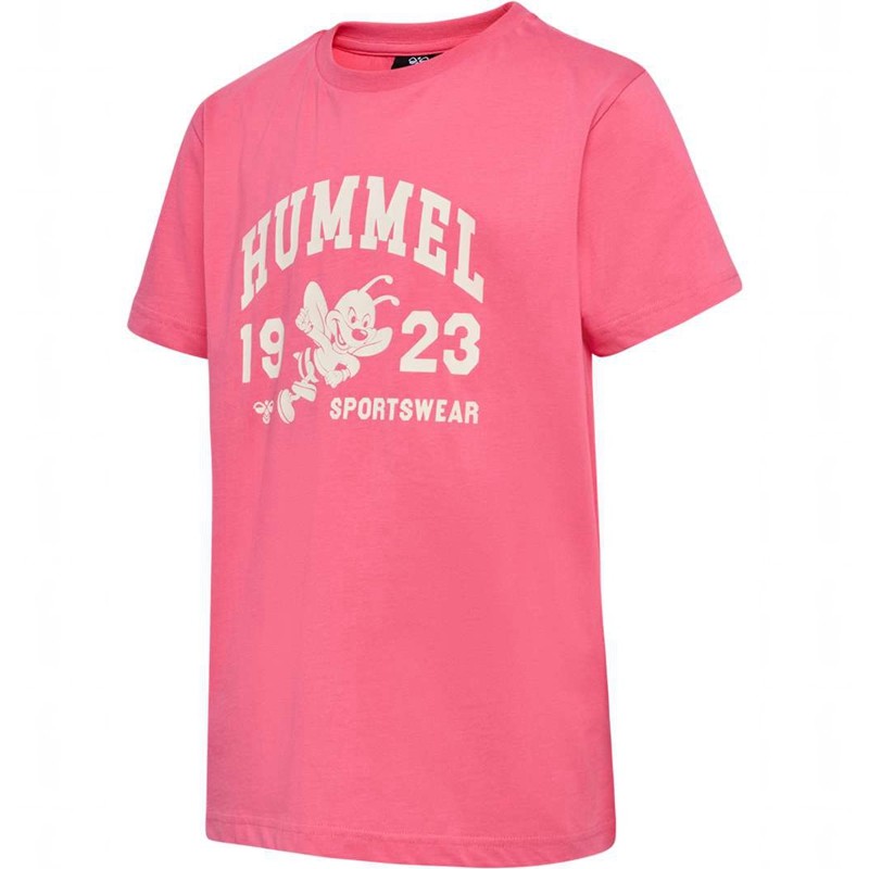 Hummel Print S/S T-shirts Kinder Rosa | 975822-663