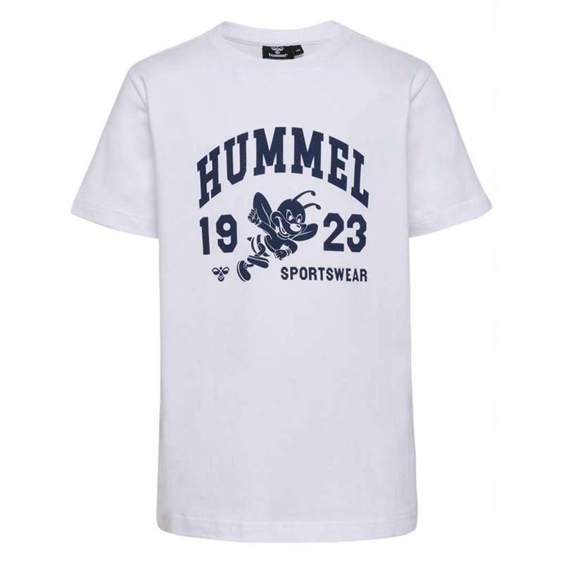 Hummel Print S/S T-shirts Kinder Weiß | 086442-557