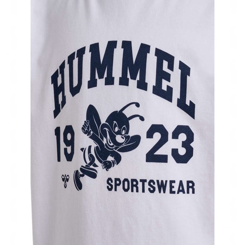 Hummel Print S/S T-shirts Kinder Weiß | 086442-557