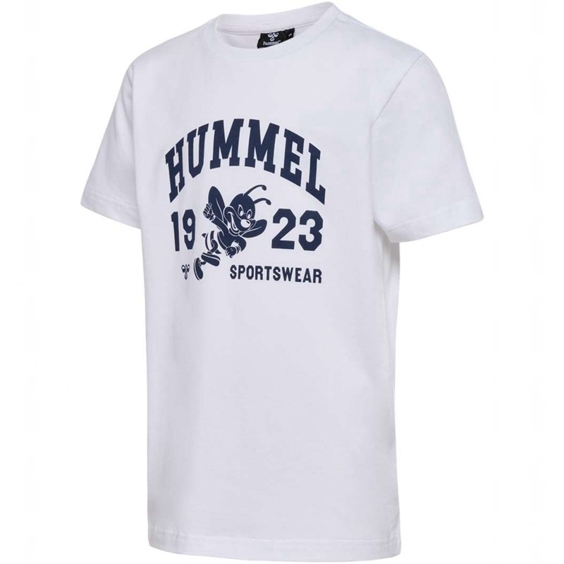 Hummel Print S/S T-shirts Kinder Weiß | 086442-557