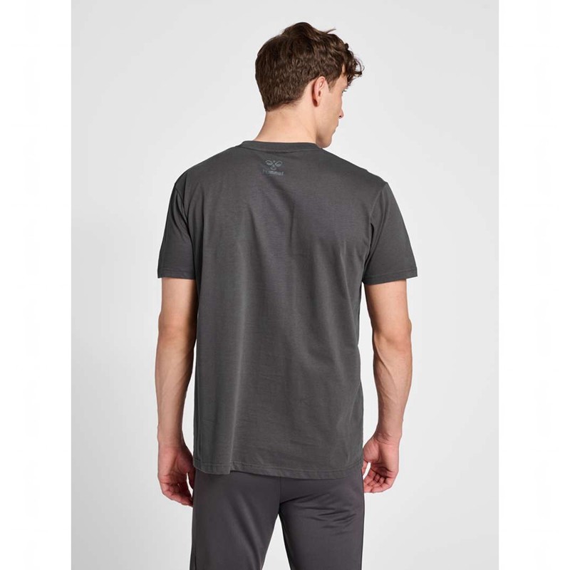 Hummel Pro Grid Cotton S/S Sportbekleidung Herren Grau | 178191-055