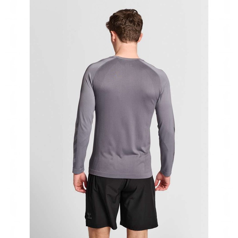 Hummel Pro Grid Seamless L/S Grundschicht Herren Grau | 545181-724