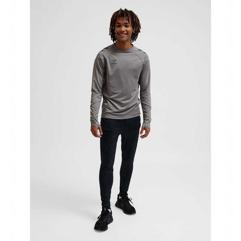 Hummel Pro Training Crew Sweat Sweatshirt Herren Grau | 981910-721