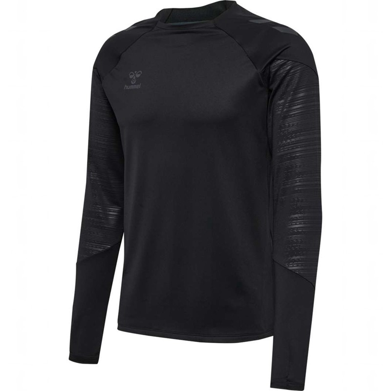 Hummel Pro Training Crew Sweat Sweatshirt Herren Schwarz | 625372-490