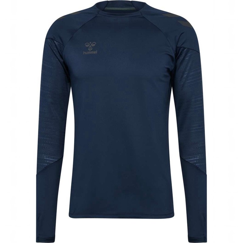 Hummel Pro Training Crew Sweat T-shirts Herren Navy | 577152-027