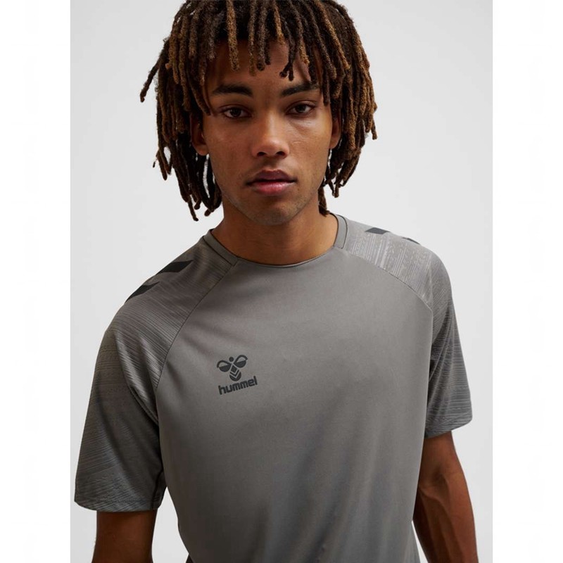 Hummel Pro Training S/S Trikot Herren Grau | 461719-257