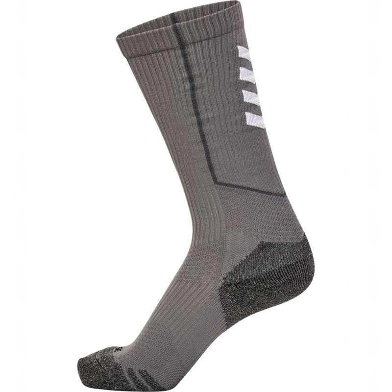 Hummel Pro Trainings High Socken Herren Grau | 826303-223