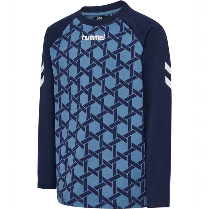 Hummel Ps L/S T-shirts Kinder Blau | 407141-474