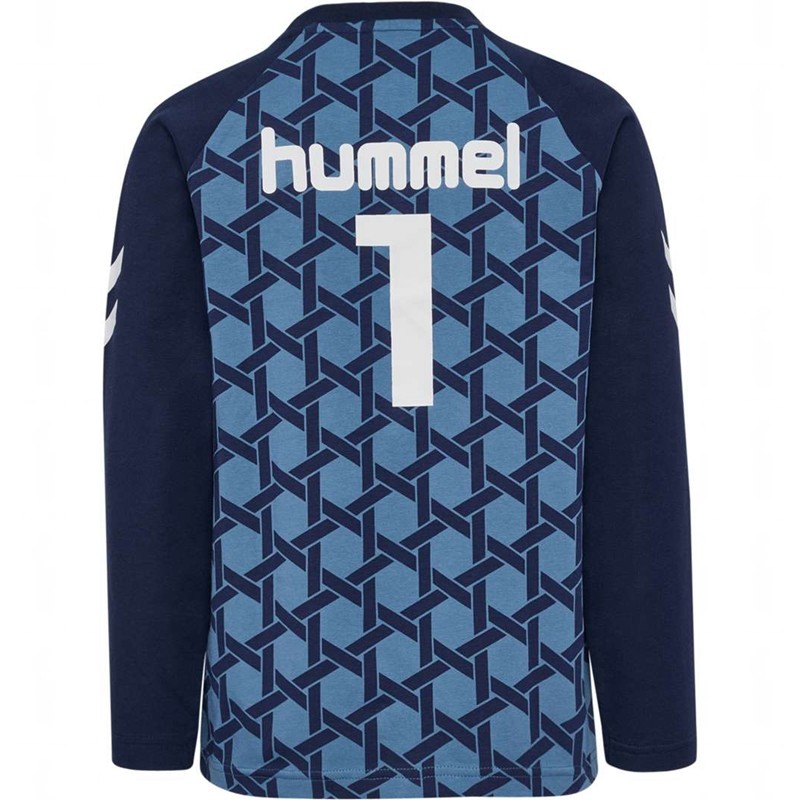 Hummel Ps L/S T-shirts Kinder Blau | 407141-474
