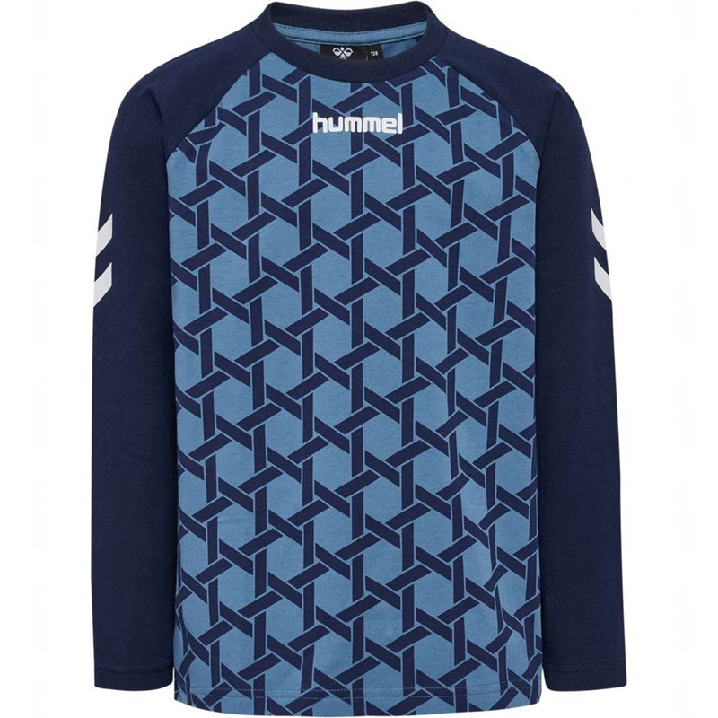 Hummel Ps L/S T-shirts Kinder Blau | 407141-474