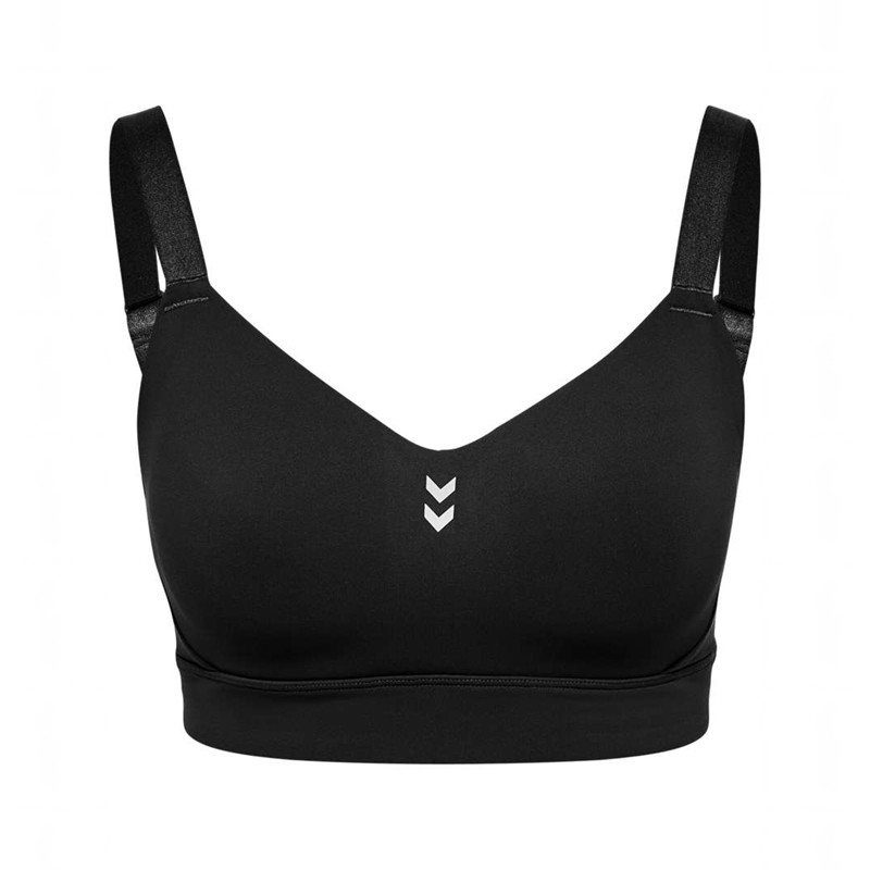 Hummel Pulse High Support Sport BH Damen Schwarz | 967425-456