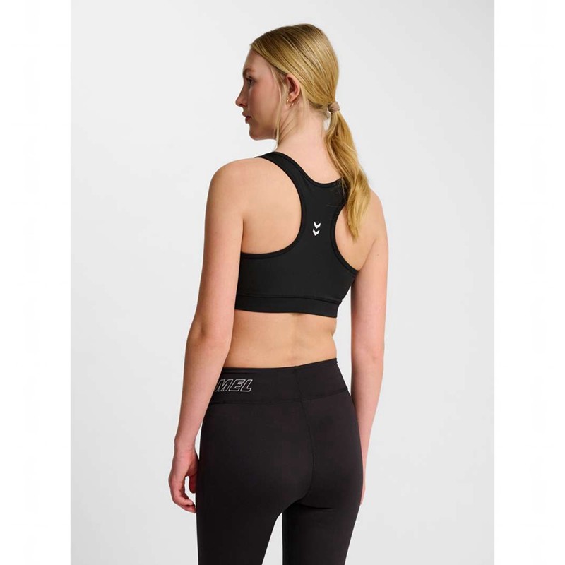 Hummel Pulse Light Support Sport BH Damen Schwarz | 009073-397