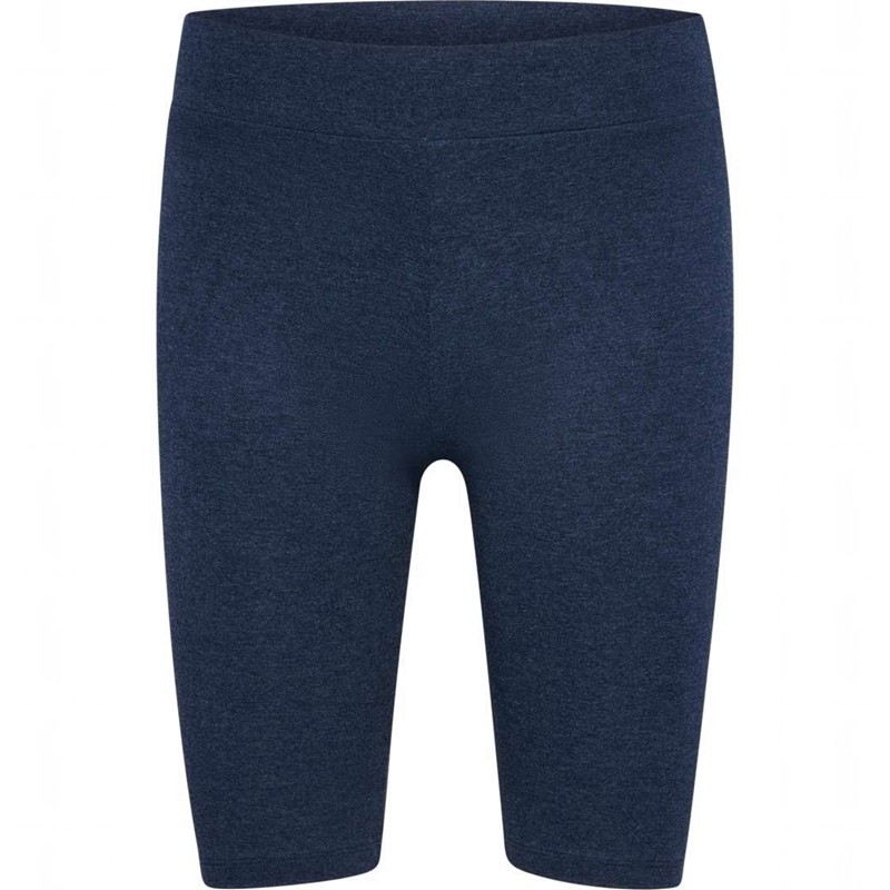 Hummel Pulse Logo Mw Tights Kurze Hose Damen Blau | 363113-029