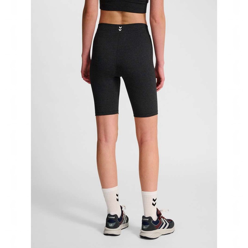 Hummel Pulse Logo Mw Tights Kurze Hose Damen Schwarz | 256003-160