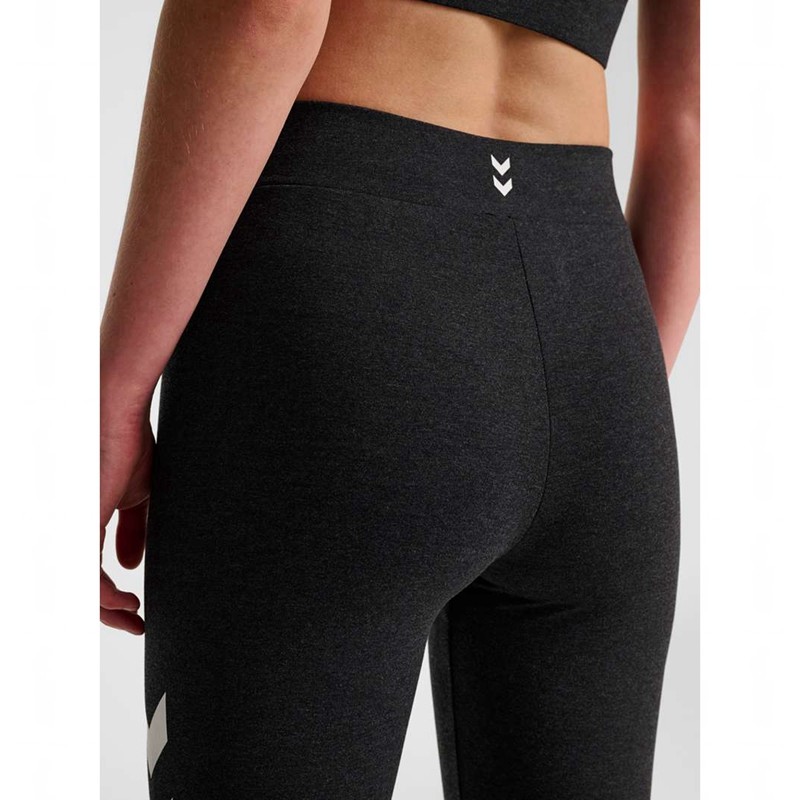 Hummel Pulse Logo Mw Tights Kurze Hose Damen Schwarz | 256003-160