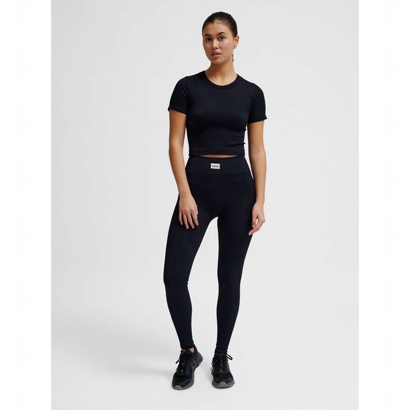 Hummel Pulse Seamless Rib Mw Strumpfhose Damen Schwarz | 249012-968