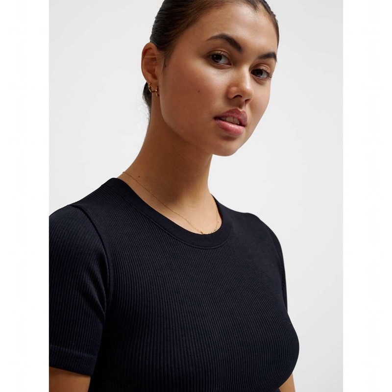 Hummel Pulse Seamless Rib W S/S Hallenschuhe Damen Schwarz | 459268-481