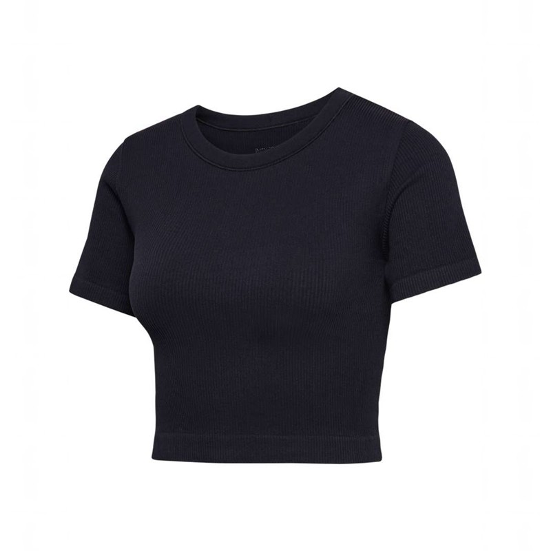 Hummel Pulse Seamless Rib W S/S Hallenschuhe Damen Schwarz | 459268-481