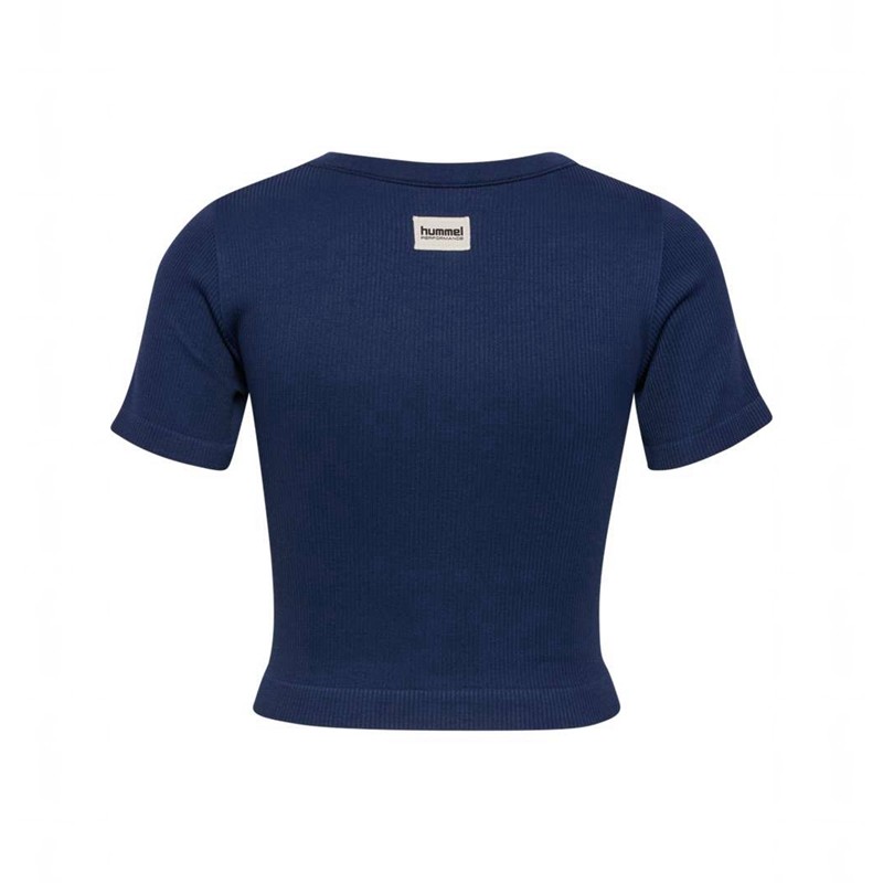 Hummel Pulse Seamless Rib W S/S Jacken Damen Navy | 571006-454