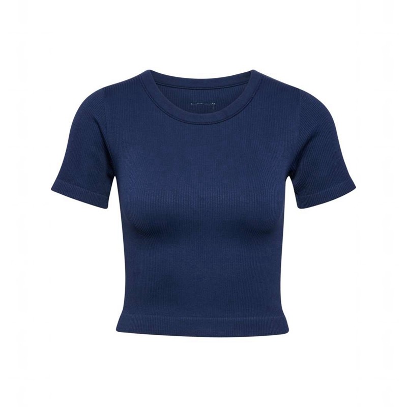 Hummel Pulse Seamless Rib W S/S Jacken Damen Navy | 571006-454