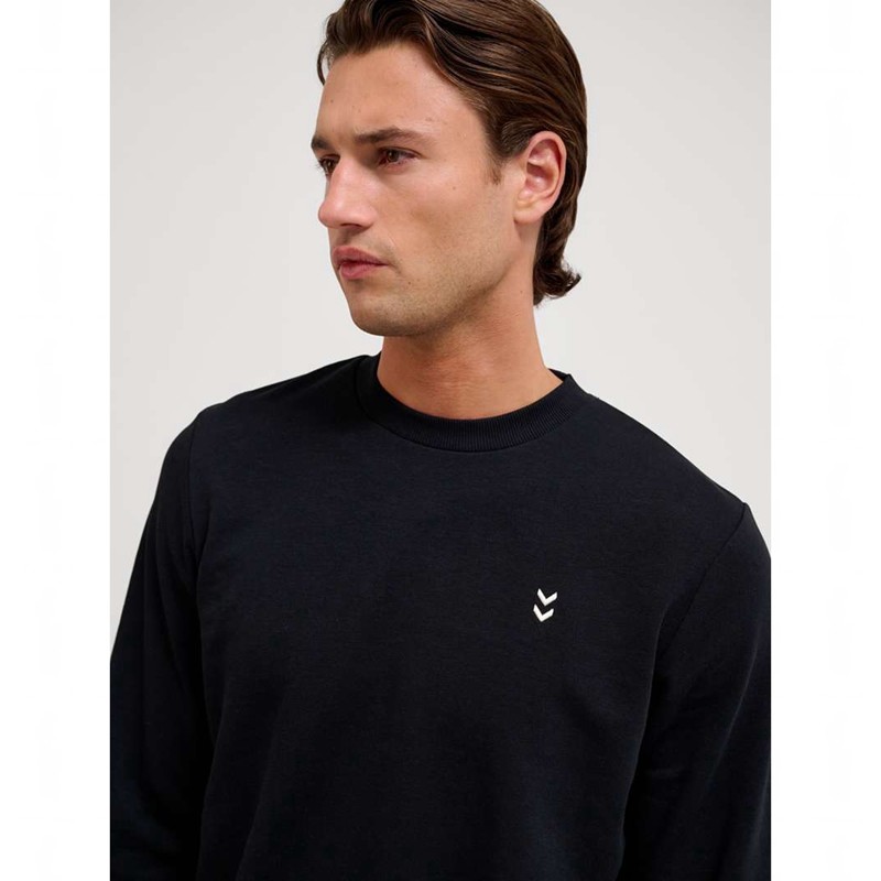 Hummel Pulse Sweat Crewneck Sweatshirt Herren Schwarz | 784169-305