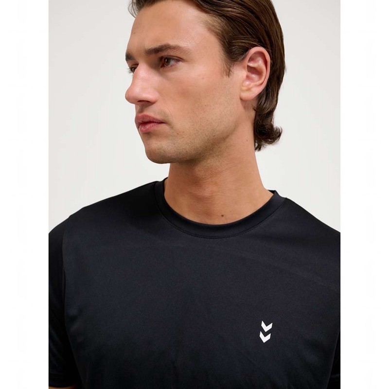 Hummel Pulse Training S/S T-shirts Herren Schwarz | 022965-496