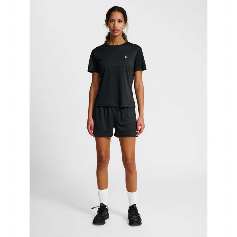 Hummel Pulse Training W S/S T-shirts Damen Schwarz | 389183-107