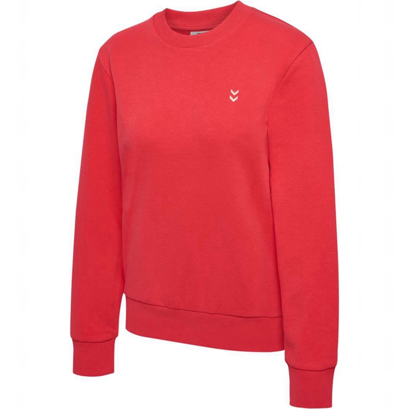 Hummel Pulse W Sweat Crewneck Sweatshirts Damen Rot | 927532-583