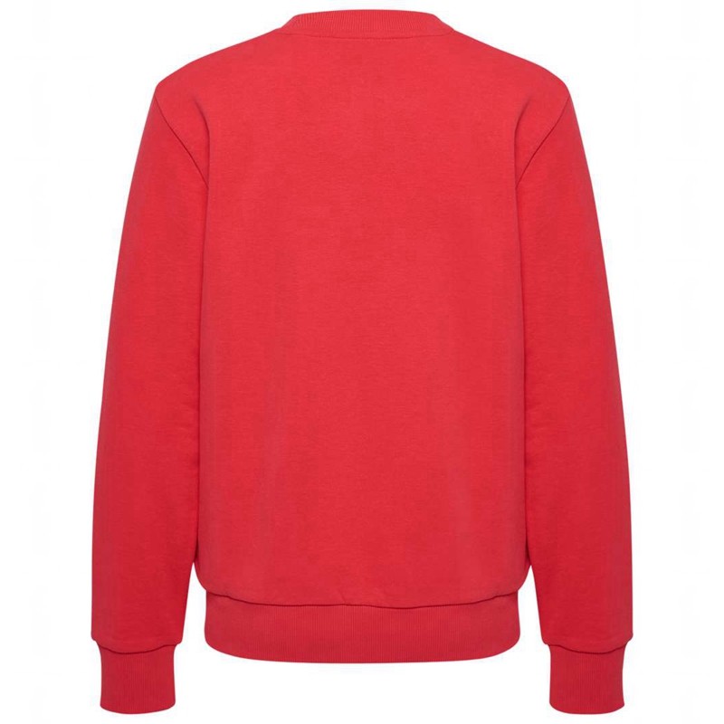 Hummel Pulse W Sweat Crewneck Sweatshirts Damen Rot | 927532-583