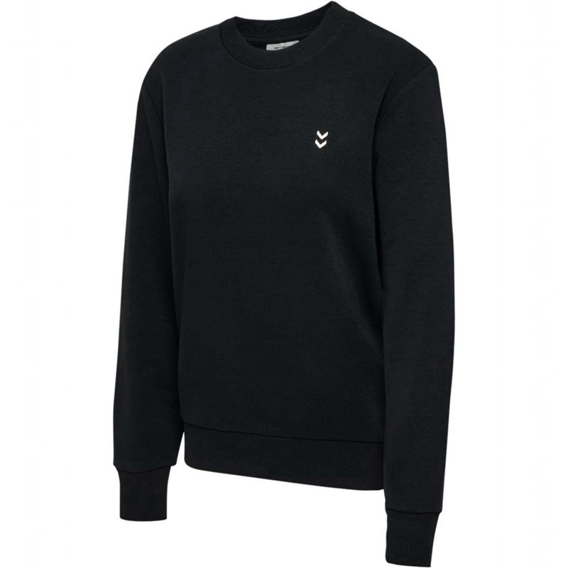 Hummel Pulse W Sweat Crewneck Sweatshirts Damen Schwarz | 532162-879