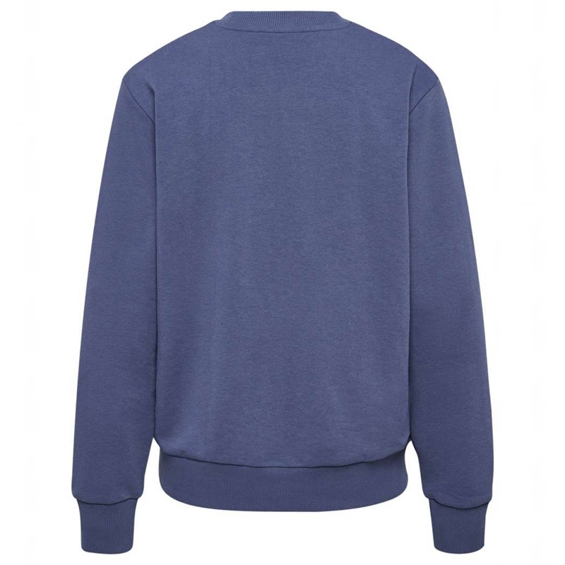 Hummel Pulse W Sweat Crewneck Sweatshirts Damen Blau | 707148-838