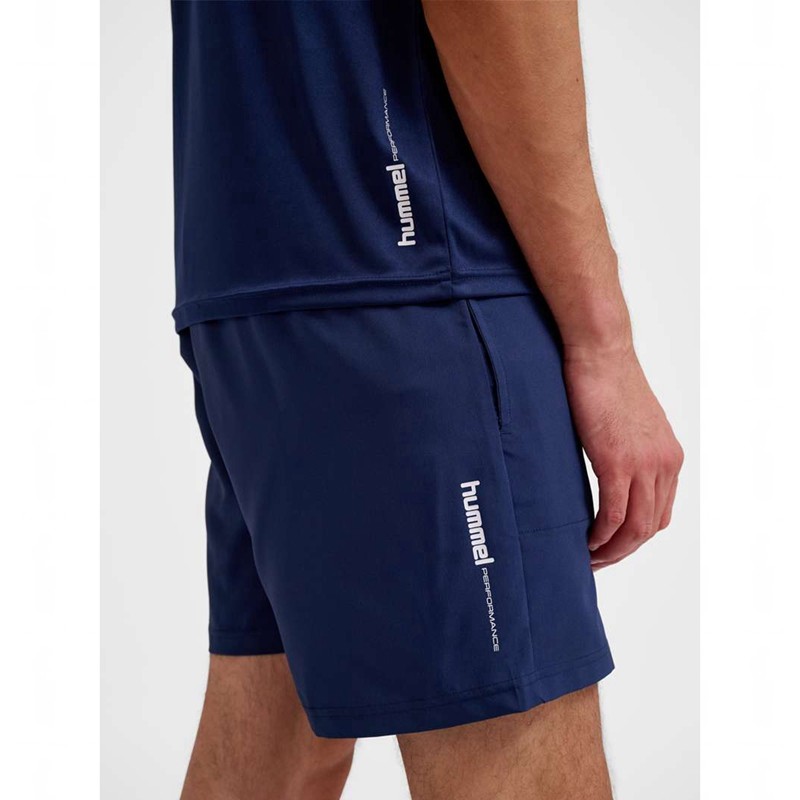 Hummel Pulse Workout Hoodie Herren Navy | 414927-776