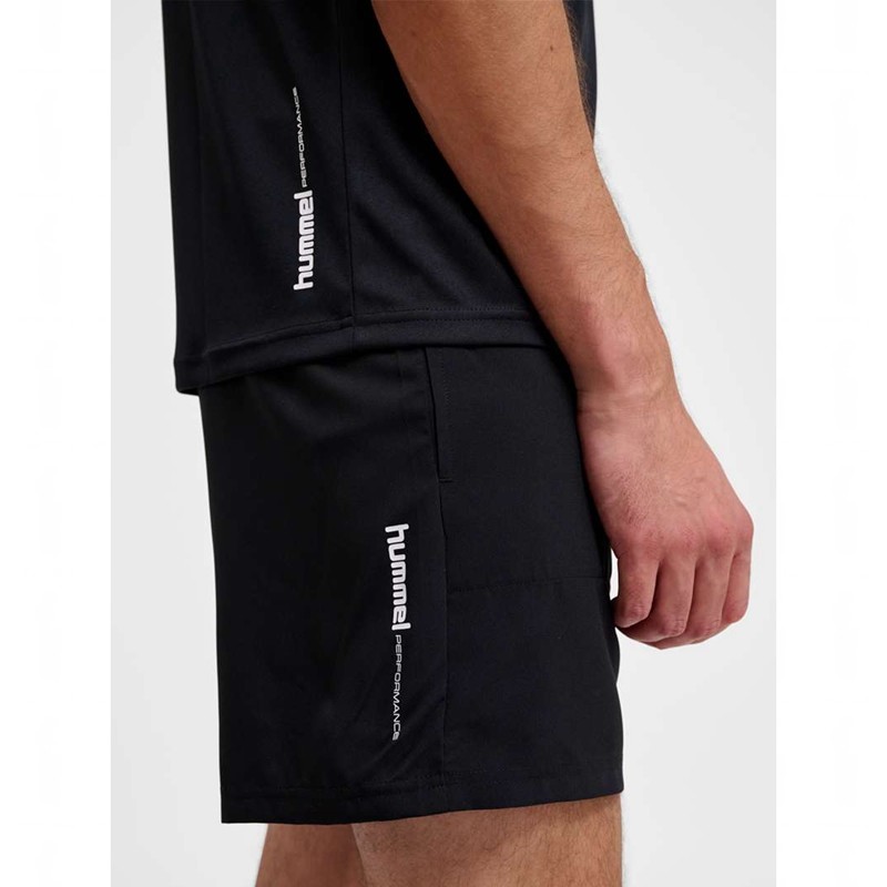 Hummel Pulse Workout Kurze Hose Herren Schwarz | 163727-976