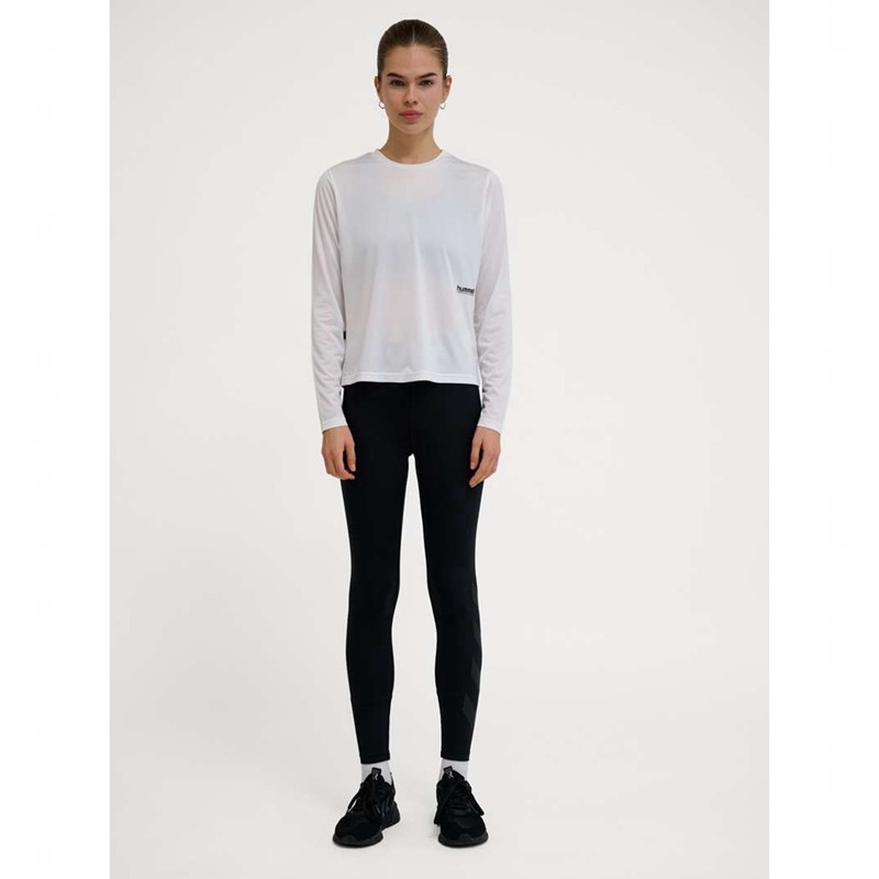 Hummel Pulse Workout W L/S T-shirts Damen Weiß | 860188-433
