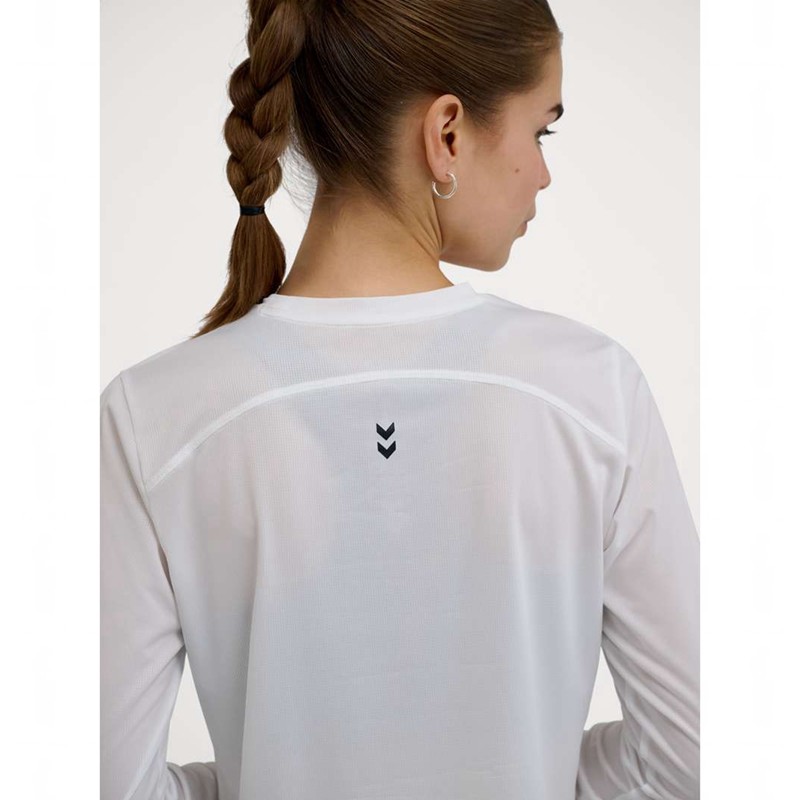 Hummel Pulse Workout W L/S T-shirts Damen Weiß | 860188-433
