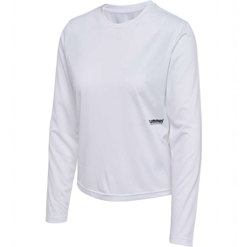 Hummel Pulse Workout W L/S T-shirts Damen Weiß | 860188-433