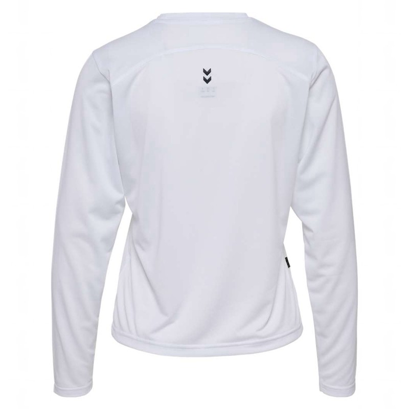 Hummel Pulse Workout W L/S T-shirts Damen Weiß | 860188-433