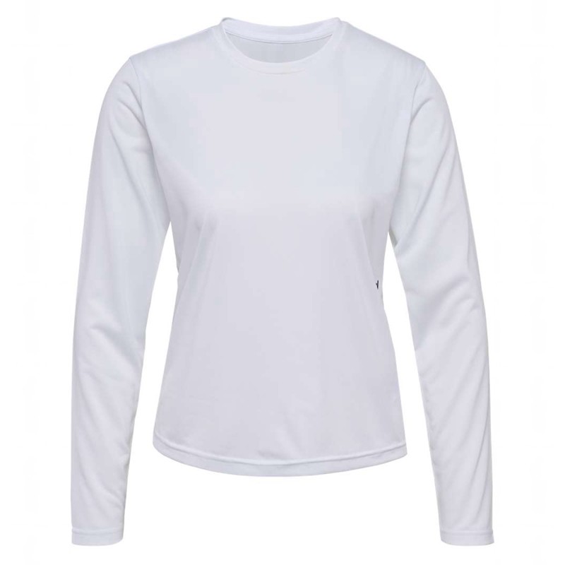 Hummel Pulse Workout W L/S T-shirts Damen Weiß | 860188-433