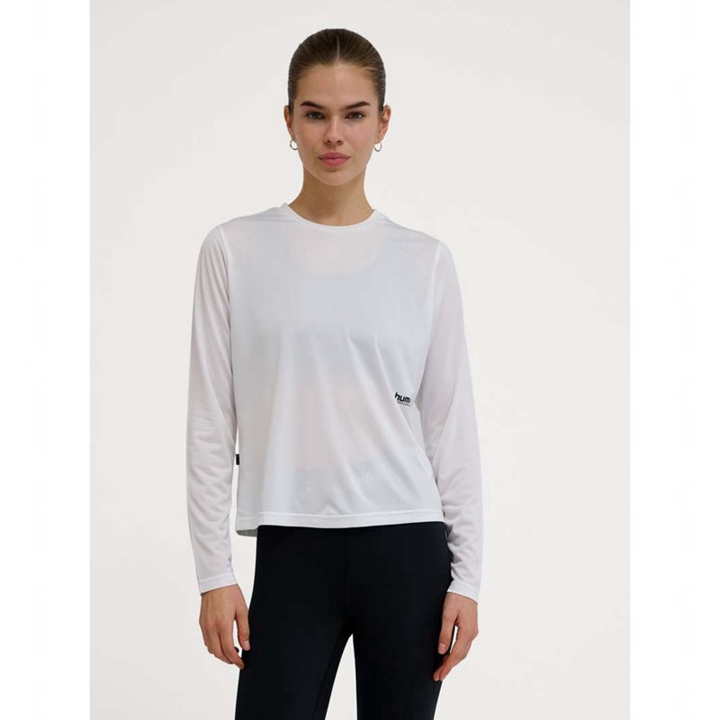 Hummel Pulse Workout W L/S T-shirts Damen Weiß | 860188-433