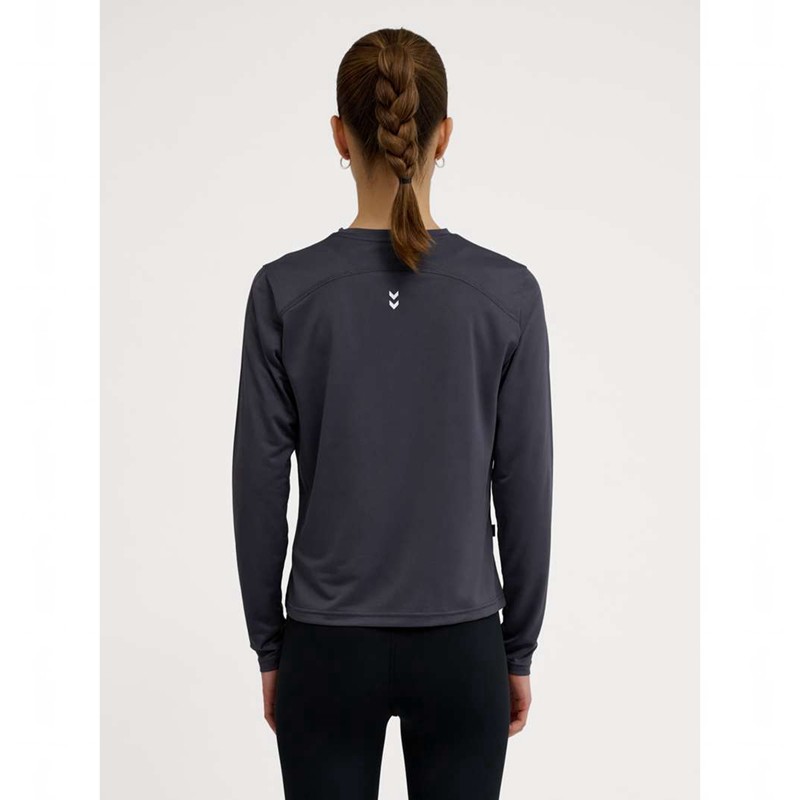 Hummel Pulse Workout W L/S T-shirts Damen Schwarz | 630718-253
