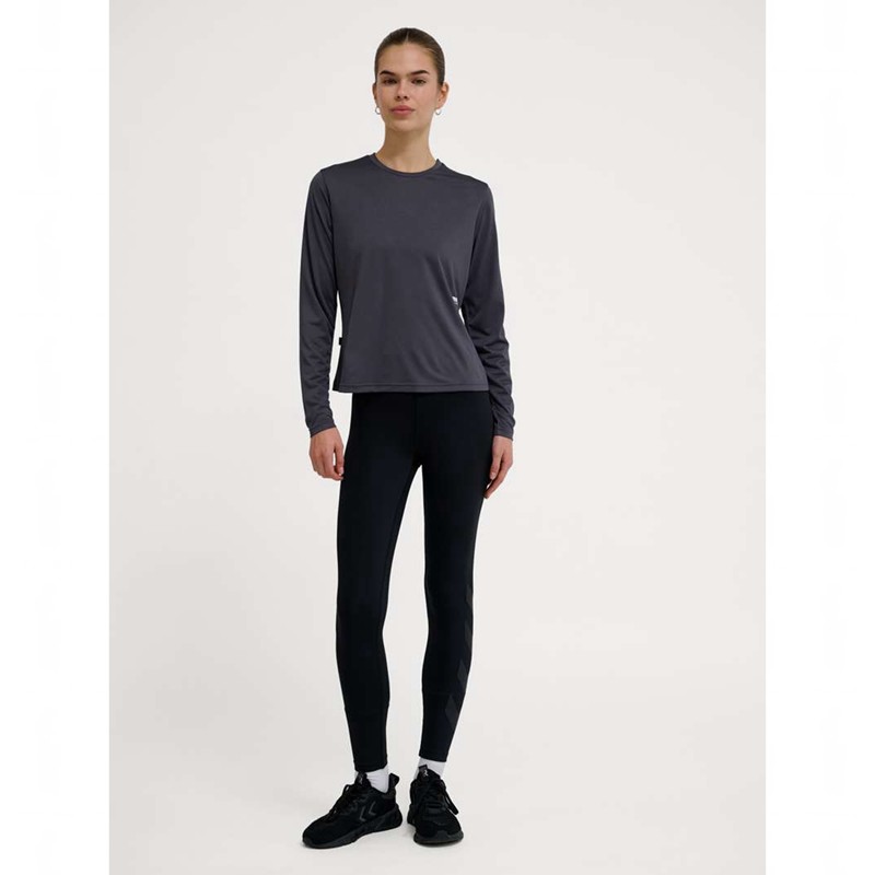 Hummel Pulse Workout W L/S T-shirts Damen Schwarz | 630718-253