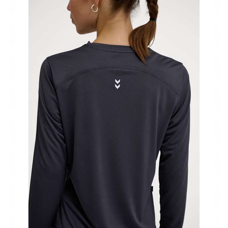 Hummel Pulse Workout W L/S T-shirts Damen Schwarz | 630718-253