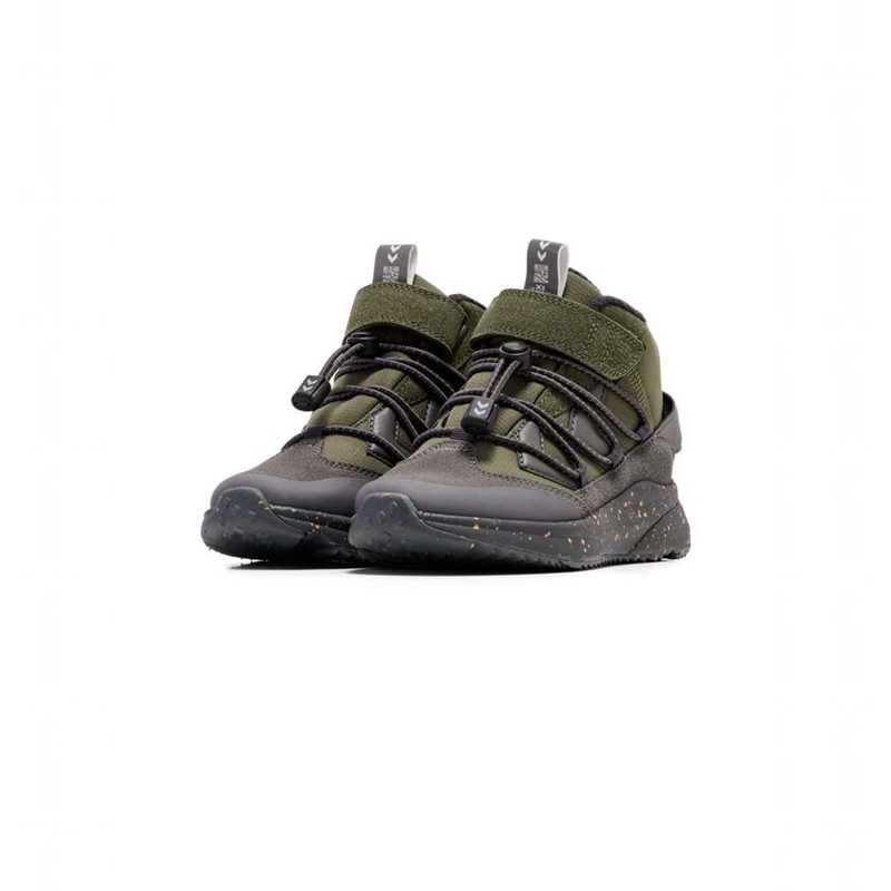 Hummel Reach Conquer Mid Tex Jr Winterschuhe Kinder Olivgrün | 572107-701