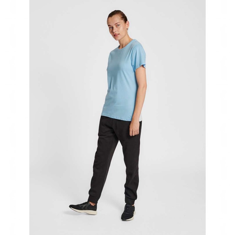 Hummel Red Basic S/S T-shirts Damen Blau | 755398-418