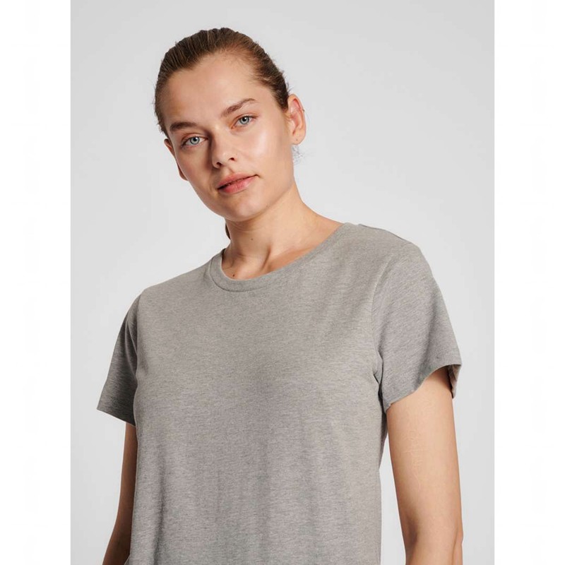 Hummel Red Basic S/S T-shirts Damen Grau | 133815-942