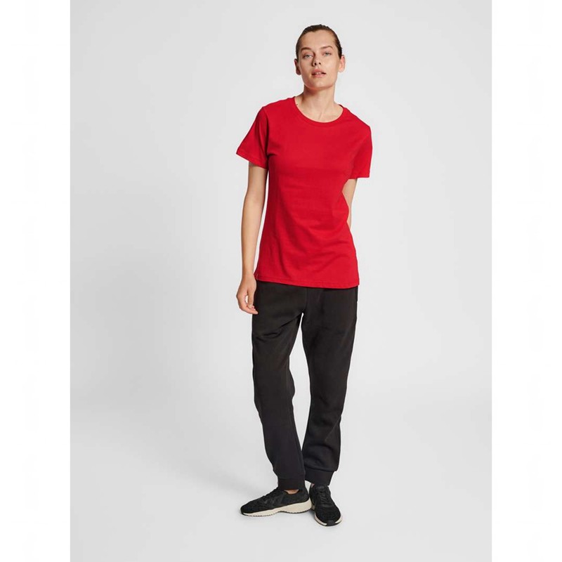 Hummel Red Basic S/S T-shirts Damen Rot | 005579-684