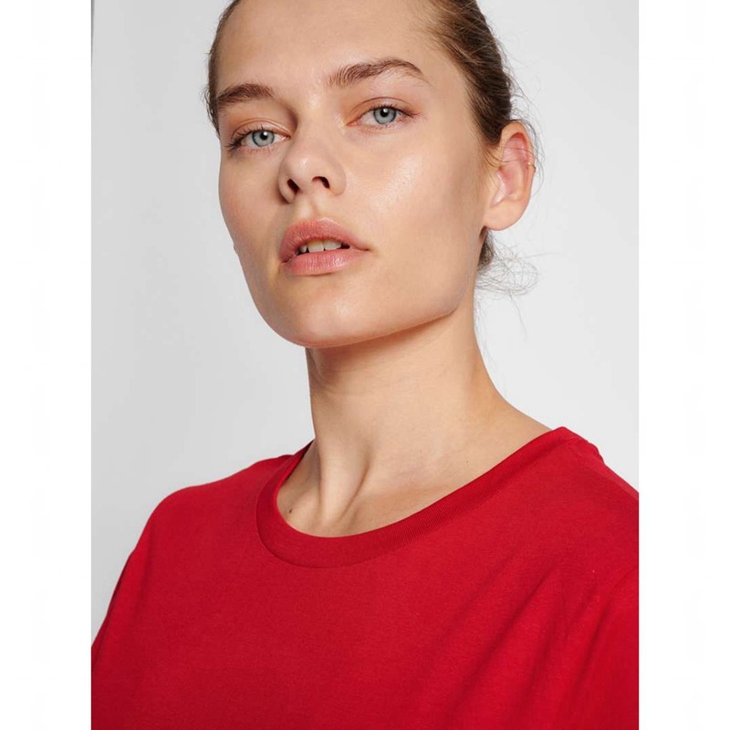 Hummel Red Basic S/S T-shirts Damen Rot | 005579-684
